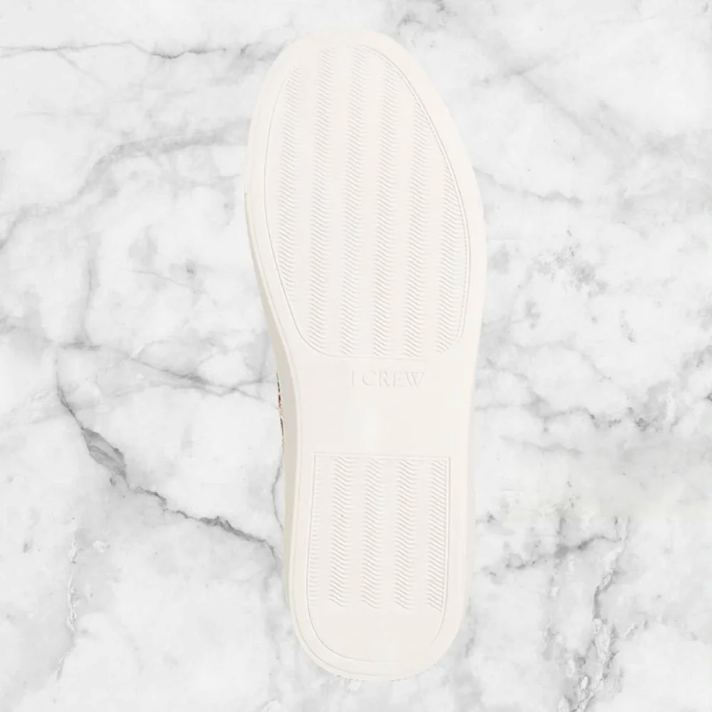 🆕J. Crew Gold Sneakers with Glittery Upper and Casual Lace-Up Design - Picture 3 of 15